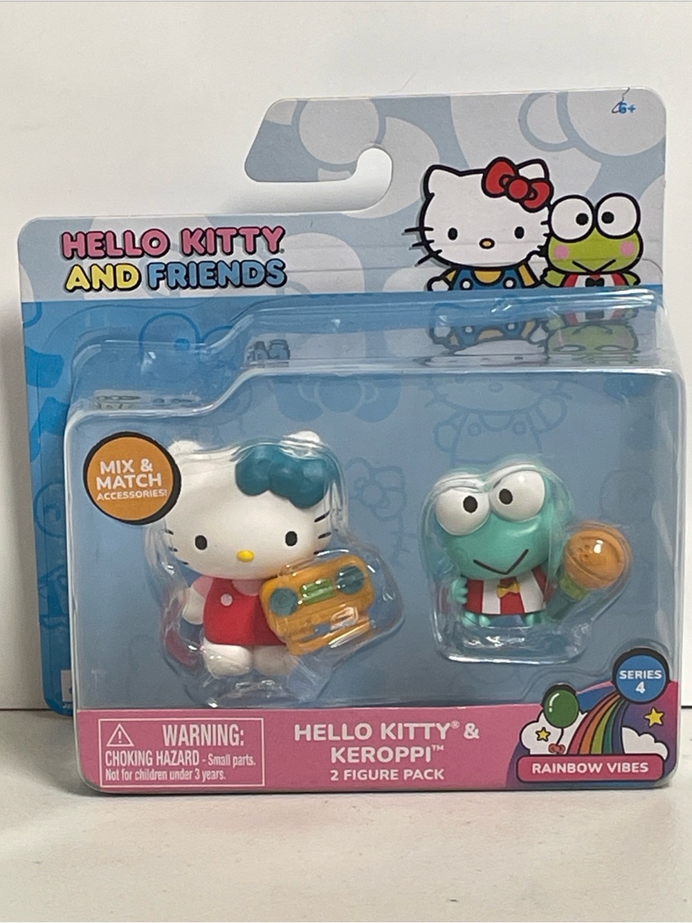 Hello Kitty and Friends Rainbow Vibes Hello Kitty & Keroppi 2 Pack Series 4